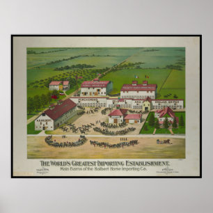Holbert Horse Importing Co Greeley IA Poster