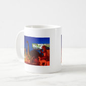Holbrook Dinosaurier-Rte 66 Kaffeetasse (Vorderseite Links)