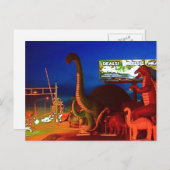 Holbrook Dinosaurier-Rte 66 Postkarte (Vorne/Hinten)