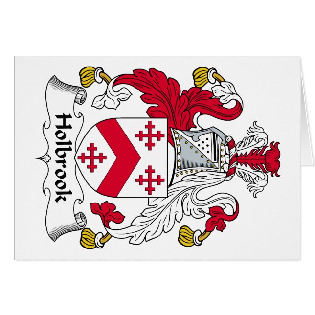 Holbrook Familienwappen (Vorderseite (Horizontal))