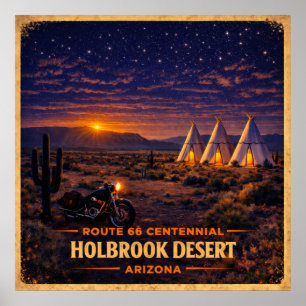 Holbrook-Wüste Arizona Centennial Poster