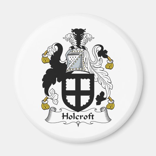 Holcroft Familienwappen Magnet (Vorne)