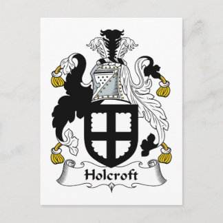 Holcroft Familienwappen Postkarte