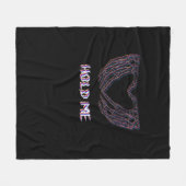 Hold Me Classic - Skeletton Handherz Fleecedecke (Vorderseite (Horizontal))