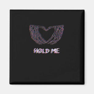 Hold Me Classic - Skeletton Handherz Magnet