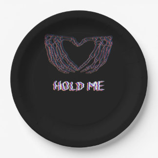 Hold Me Classic - Skeletton Handherz Pappteller