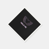 Hold Me Classic - Skeletton Handherz Serviette (Ecke)