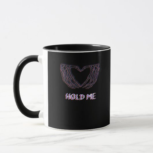 Hold Me Classic - Skeletton Handherz Tasse (Links)