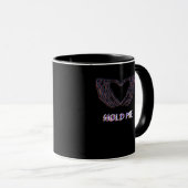 Hold Me Classic - Skeletton Handherz Tasse (VorderseiteRechts)