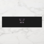 Hold Me Classic - Skeletton Handherz Wasserflaschenetikett (Einzelnes Label)