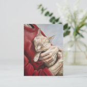 Hold Me Tight Cat Art Postcard Postkarte (Stehend Vorderseite)