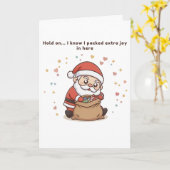 Hold On… I Know I Packed Extra Joy in Here Cute Karte (Gelbe Blume)