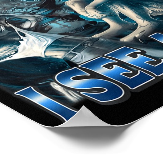 Hold On I See A Cat Funny Alpha Wolf Meme Unhinged Poster (Ecke)