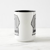 "Hold On! Let Me Overthink First" Introvert Dog Tasse (Zentrum)