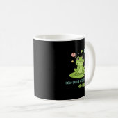 Hold On Let Me Overthink This Frog Ribbit  Kaffeetasse (VorderseiteRechts)