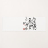 Hold on, let me overthink this Minimalist Funny Yogamatte (Vorderseite (Horizontal))
