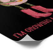 Hold On Partner I'm Growing A Little Buckaroo Frog Poster (Ecke)