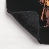 Hold On Partner Im Overstimulated Frog Cowboy Humo Mousepad (Ecke)