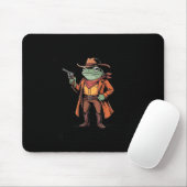 Hold On Partner Im Overstimulated Frog Cowboy Humo Mousepad (Mit Mouse)