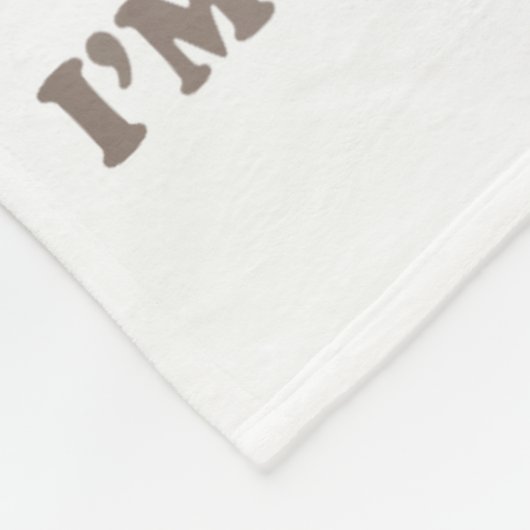 Hold On Partner I'm Overstimulated Funny Saying Qu Fleecedecke (Ecke)