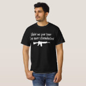 Hold on Partner Im Overstimulated , Men Cowboy gun T-Shirt (Vorne ganz)