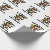 Hold on Partner i'm überstimuliert Frog ADHD Geschenkpapier (Ecke)