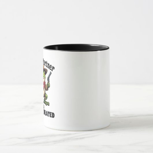 Hold on Partner i'm überstimuliert Frog ADHD Tasse (Zentrum)