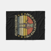 Hold on Partner Im überstimulierten Cowboy Frog Vi Fleecedecke (Vorderseite (Horizontal))