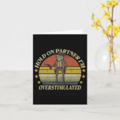 Hold on Partner Im überstimulierten Cowboy Frog Vi Karte (Gelbe Blume)