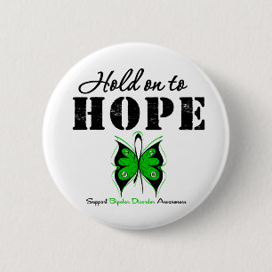 Hold On To Hope Bipolar Disorder Button