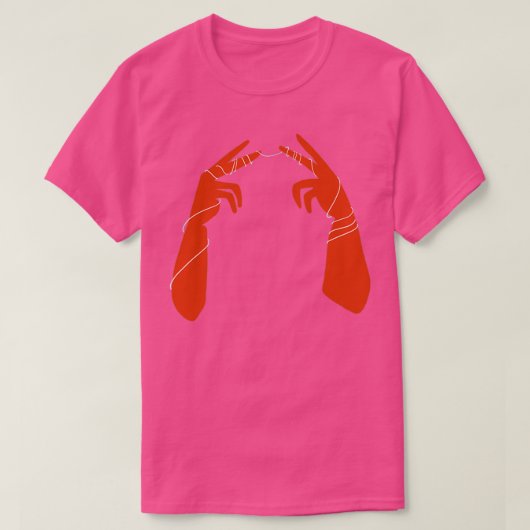 Hold Onto Each Other Terracotta and Gossamer Hands T-Shirt (Design vorne)