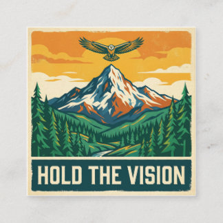Hold The Vision Quadratische Visitenkarte