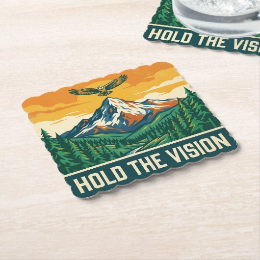 Hold The Vision Untersetzer (angewinkelt)