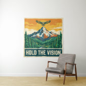 Hold The Vision Wandteppich (Beispiel)