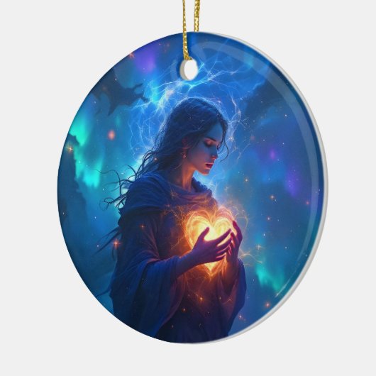 Hold your heart forever, I miss you, sympathy Keramik Ornament (Links)