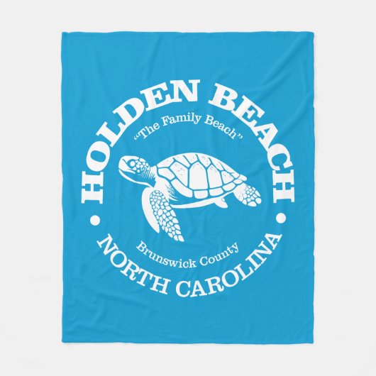 Holden Beach (Meeresschildkröte) Fleecedecke (Vorderseite)