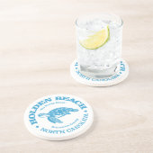 Holden Beach (Meeresschildkröte) Getränkeuntersetzer (Seite)