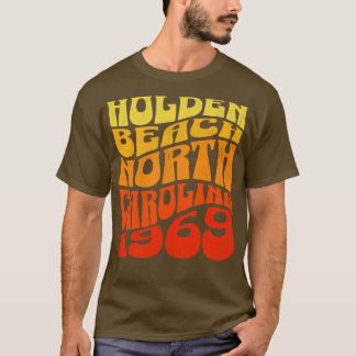 Holden Beach North olina Wavy Sommermertime T-Shirt