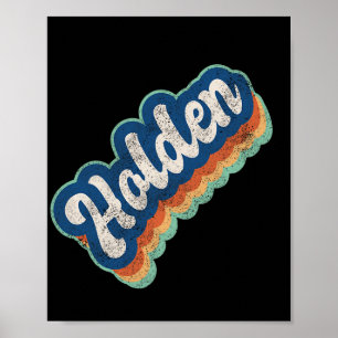 Holden Vorname Boy Vintag Style 70er 80er Person Poster