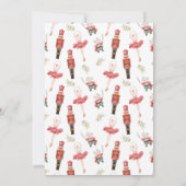 Holdiay Nutcracker Weihnachtsfeierliche Party Einl Einladung (Rückseite)