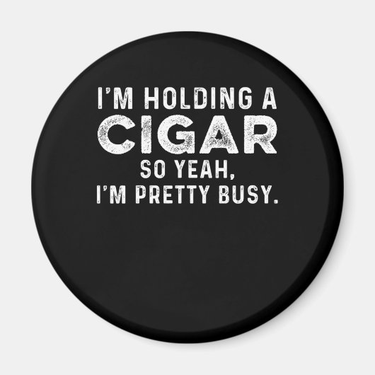 Holding Cigar Smoker Humidor Tobacco Cigars Lover Magnet (Vorne)
