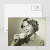 Holding-Cups für Frauen Postkarte (Vorne/Hinten)