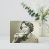 Holding-Cups für Frauen Postkarte (Stehend Vorderseite)