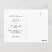 Holding Hand Engagement Foto Romance Hochzeit Postkarte (Rückseite)