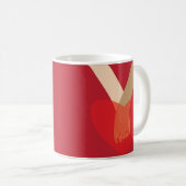 Holding Hands Kaffeetasse (VorderseiteRechts)