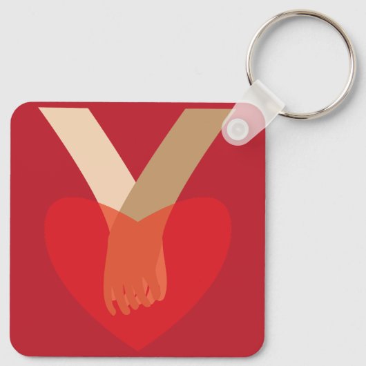 Holding Hands Schlüsselanhänger (Rückseite)