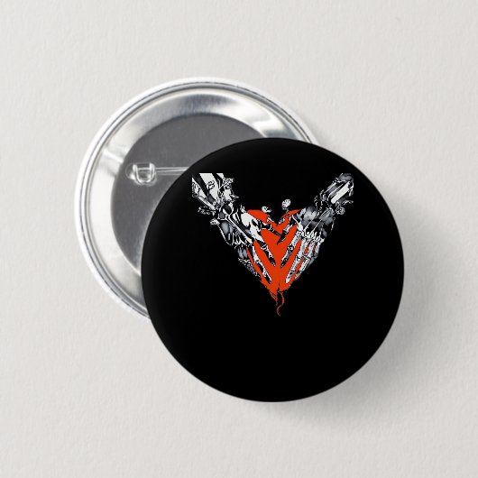 Holding Heart Classic Button (Vorne & Hinten)