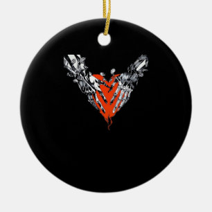Holding Heart Classic Keramik Ornament