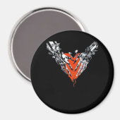 Holding Heart Classic Magnet (Vorderseite/Rückseite)