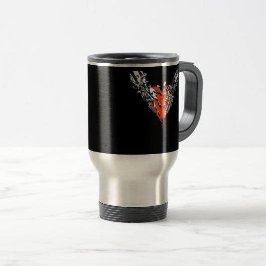 Holding Heart Classic Reisebecher (VorderseiteRechts)